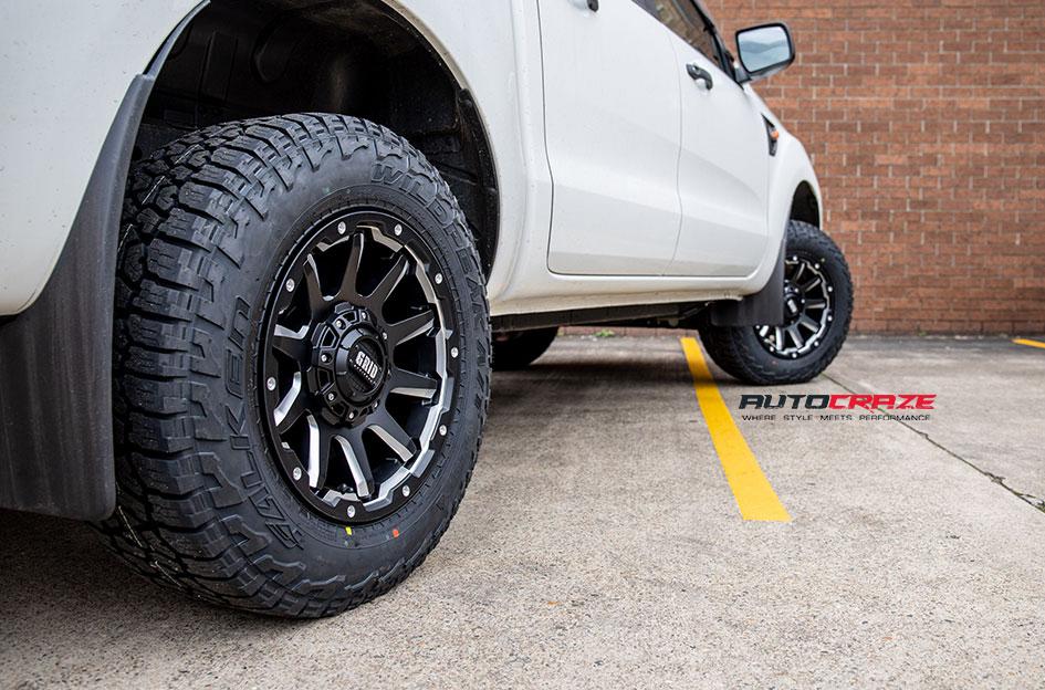 FORD RANGER GD05 MATTE BLACK MILLED ACCENTS